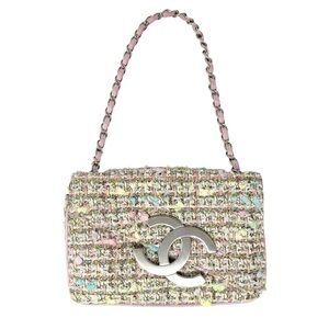 Chanel Multicolor Tweed Shoulder Bag